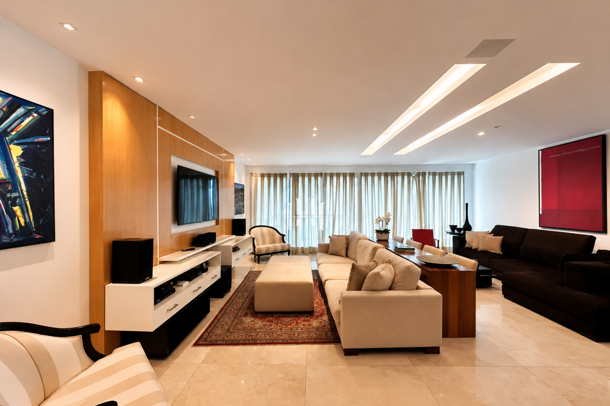 Apartamento com 4 Quartos para alugar, 282m² - Barra da Tijuca
